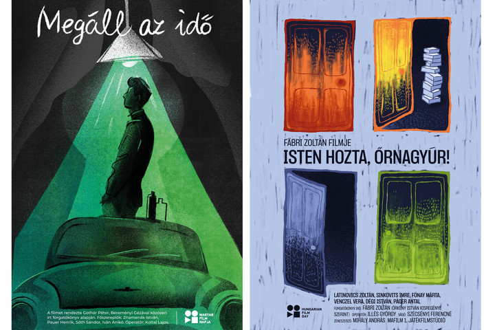 Fotó: Mozinet/MOME/Pintér Zita Gréta és Lázár Flóra Régi kultikus magyar filmekhez készítettek plakátokat a MOME hallgatói