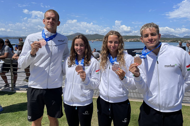 Fotó: hunswim.com Nyíltvízi úszó világkupa: bronzérmes a magyar váltó