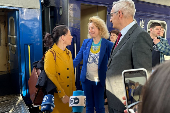 Annalena Baerbock az ukrán légvédelem megerősítését sürgette