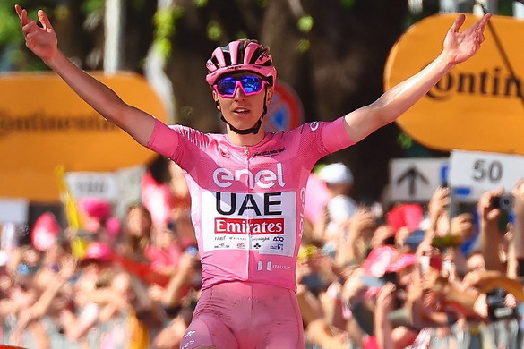 Giro d'Italia: Pogačar hatodik szakaszgyőzelmével egy lépésre a végső sikertől