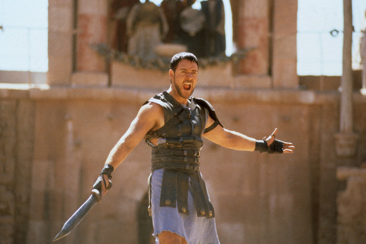 Fotó: AFP/Collection ChristopheL/Universal Pictures/DreamWorks Russell Crowe-t kicsit zavarja a Gladiátor II