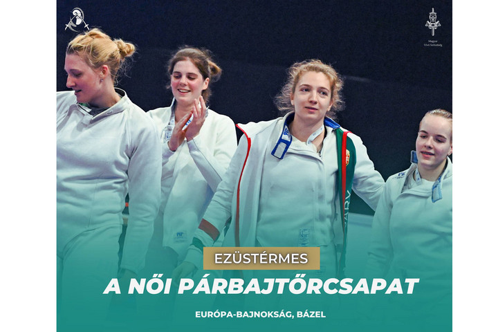 Fotó: Facebook/Hungarian Fencing Federation / Magyar Vívó Szövetség Ezüstérmes a női párbajtőrcsapat