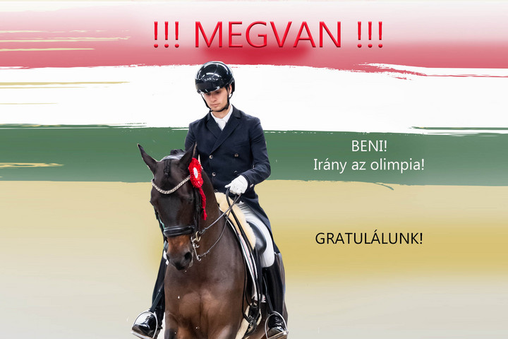 A díjlovagló Pachl Benedek is indulhat az olimpián
