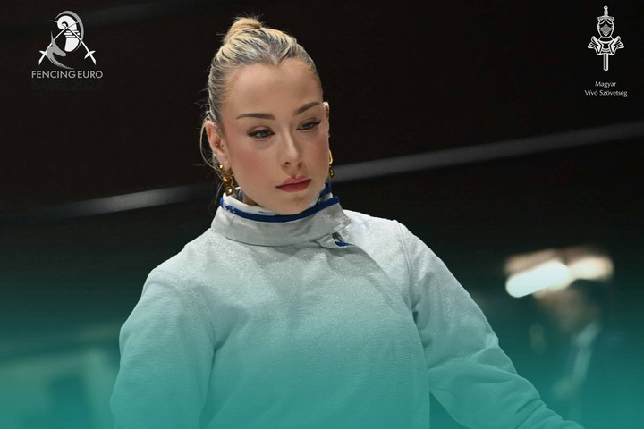 Fotó: Facebook/Hungarian Fencing Federation – Magyar Vívó Szövetség A kardozó Pusztai Liza a négy közé jutott