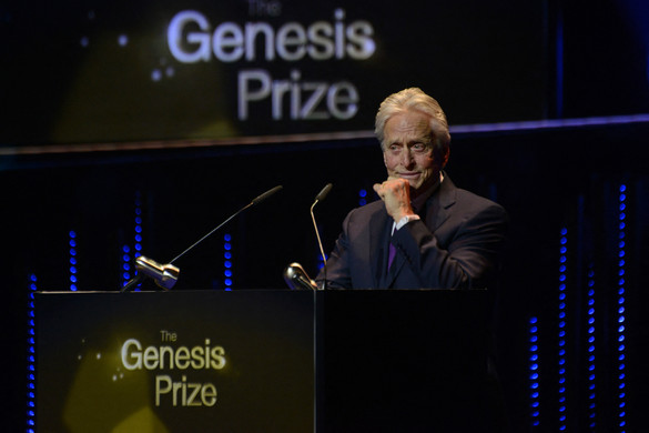 Michael Douglas Izraelbe látogatott