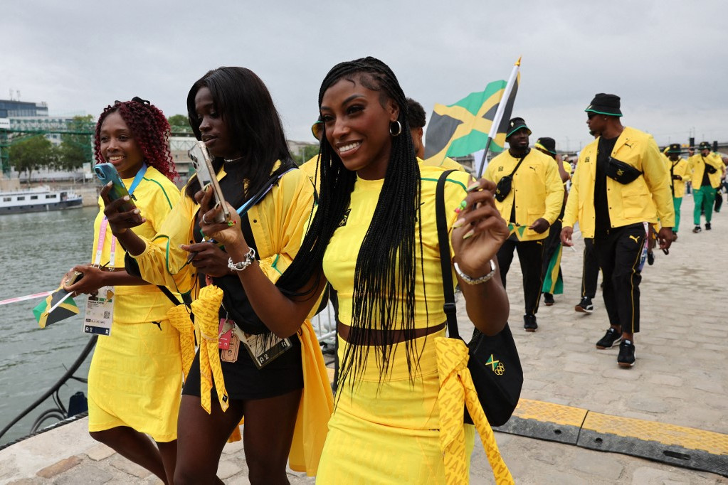 Jamaica sportolói érkeznek a megnyitó ünnepségre
