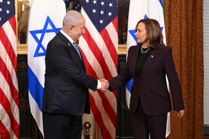 Fotó: AFP/Roberto Schmidt Kamala Harris a gázai helyzetről egyeztetett az izraeli miniszterelnökkel