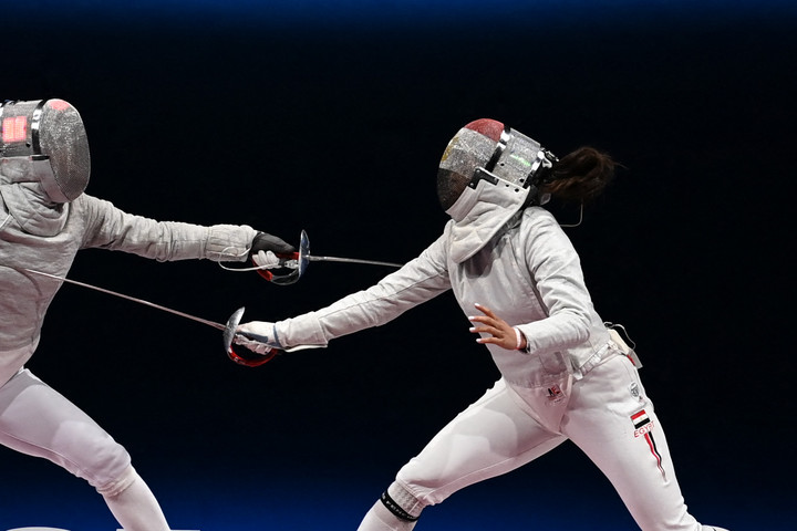 Fotó: AFP/Mohd Rasfan Terhesen indult az olimpián a vívó