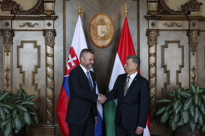 Kövér László fogadta Peter Pellegrini szlovák államfőt