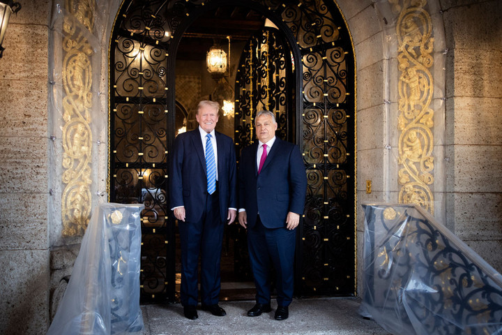 Fotó: MTI/Miniszterelnöki Sajtóiroda/Fischer Zoltán Orbán Viktor Donald Trumppal tárgyalt + VIDEÓ