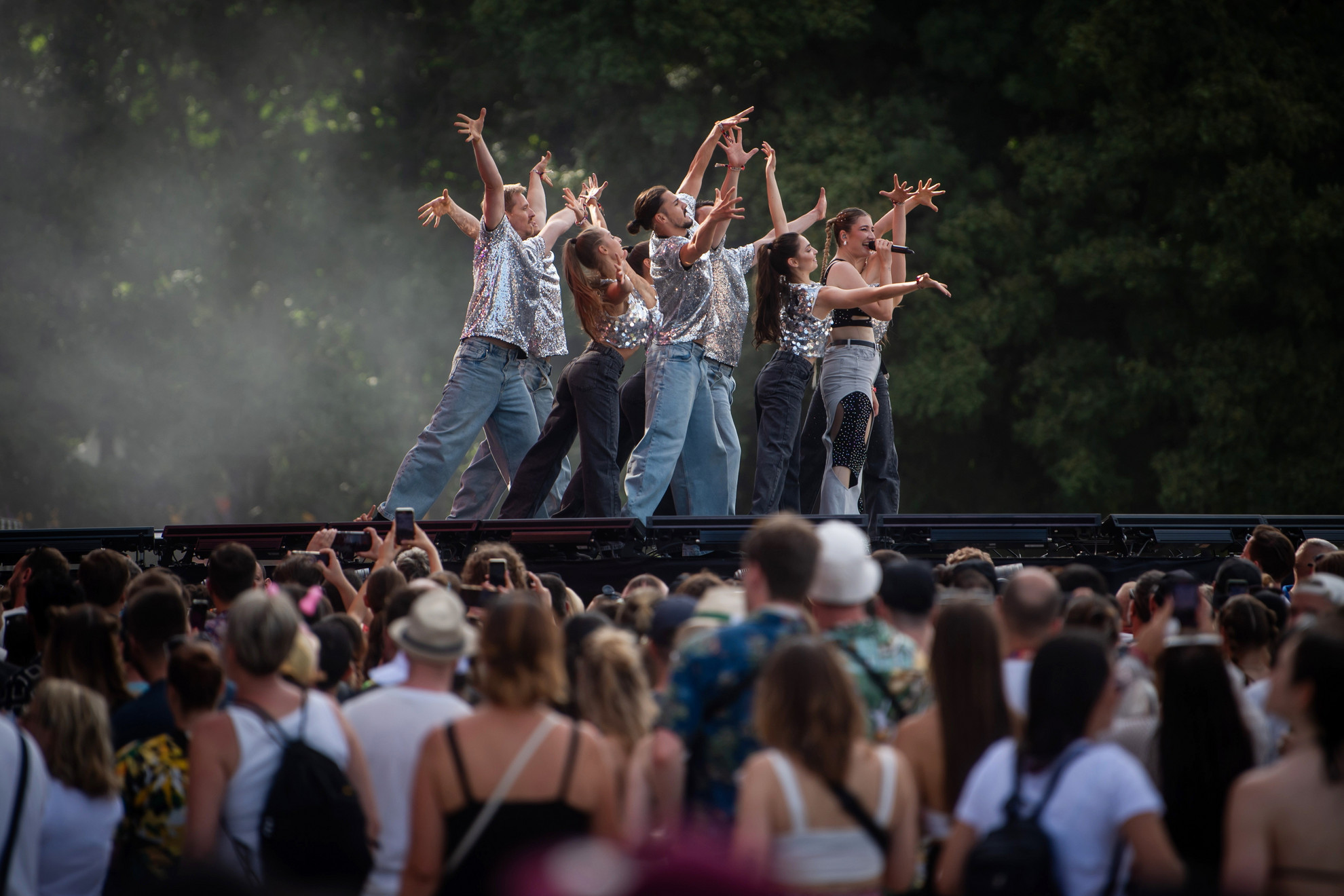 A Margaret Island koncertje a Nagyszínpadon a 30. Sziget fesztivál nyitónapján a Hajógyári-szigeten 2024. augusztus 7-én