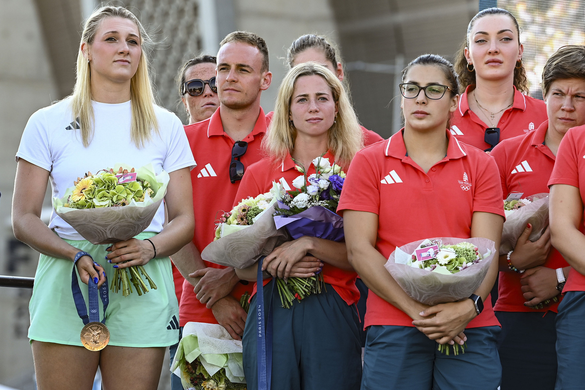 Muhari Eszter bronzérmes párbajtőröző (b.) és Gulyás Michelle aranyérmes öttusázó (3. b.) is sikeresek voltak versenyszámaikban