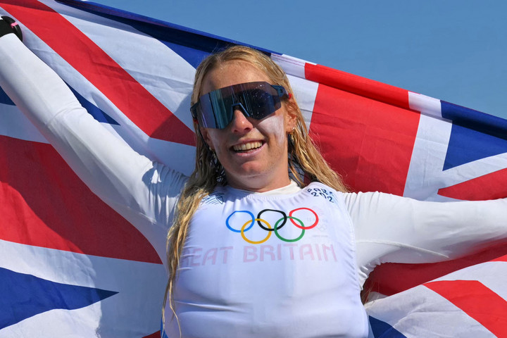 Fotó: AFP/Nicolas Tucat Ellie Aldridge nyerte a női kitesurföt
