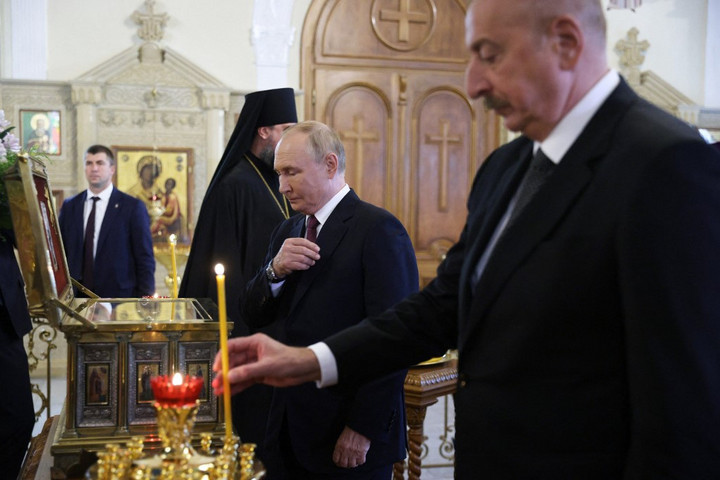 Fotó: AFP/Pool/Andrei Gordeyev Ilham Alijev: Azerbajdzsán és Oroszország tetteikkel igazolják szövetségüket és barátságukat