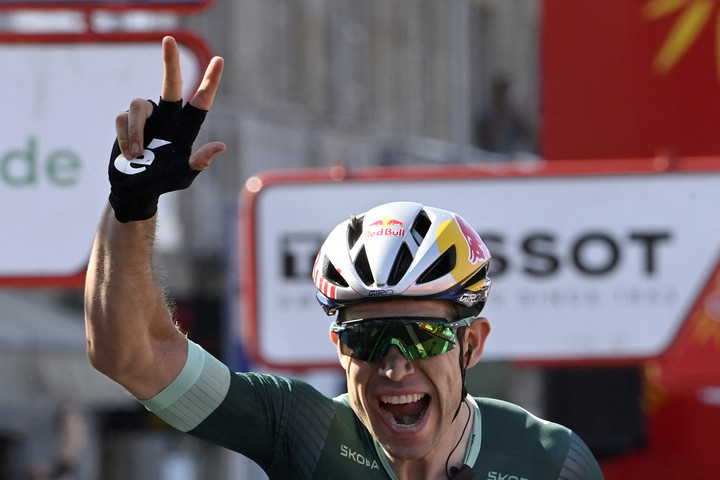 Fotó: AFP/Miguel Riopa Vuelta: Harmadik szakaszsikerét aratta Wout van Aert