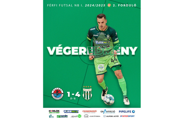 Futsal: a második félidőben vitte dűlőre a bajnokcsapat