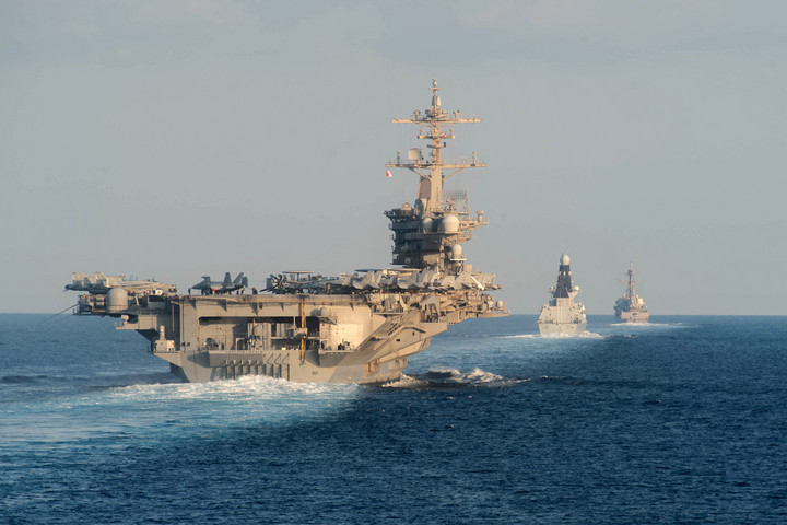 Fotó: AFP/US NAVY/Zachary Pearson Újabb amerikai repülőgép-hordozó érkezett a Közel-Keletre