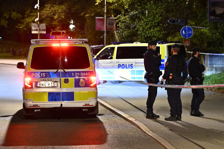 Fotó: AFP/TT News Agency/Anders Wiklund Stockholmban több lövést adtak le Izrael nagykövetségére