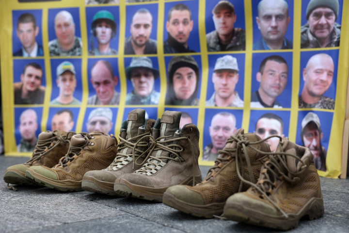 Fotó: AFP/Anatolii Stepanov Jócskán meghaladja a félmillió főt az elesett ukrán katonák száma