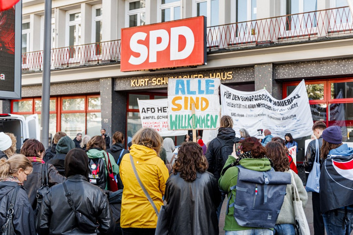 Fotó: dpa Picture-Alliance via AFP/Markus Scholz A Zöldek nem akarnak szigorítani a migrációs politikán