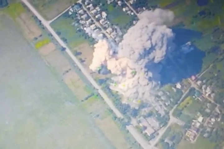 Fotó: Anadolu via AFP/Russian Defense Minisztry A donyecki Novoszadove elfoglalását jelentették be az oroszok