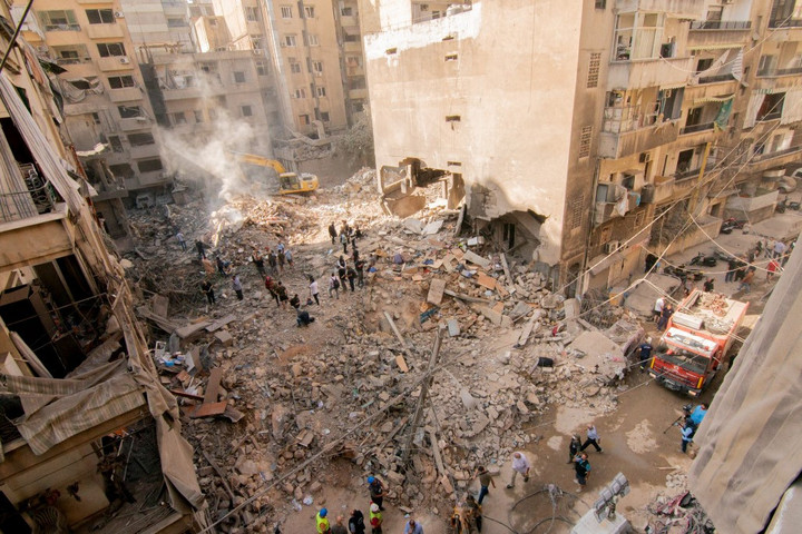 Fotó: AFP/Middle East Images/Fadel Itani Az izraeli légierő csapásokat mért a dél-libanoni Nabatiyeh városára