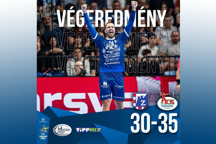 Férfi kézilabda: A Szeged megszakította a PPD Zagreb hazai veretlenségét