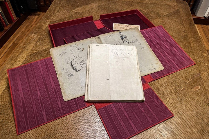 Fotó: AFP/William EDWARDS A kis herceg egyik géppel írott kézirata eladó