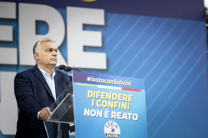 Fotó: MTI/Miniszterelnöki Sajtóiroda/Fischer Zoltán Felrobbantotta a nemzetközi sajtót Orbán Viktor olasz szereplése