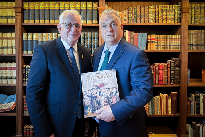 Fotó: MTI/Miniszterelnöki Sajtóiroda/Fischer Zoltán Orbán Viktor a Mazsihisz elnökével tárgyalt