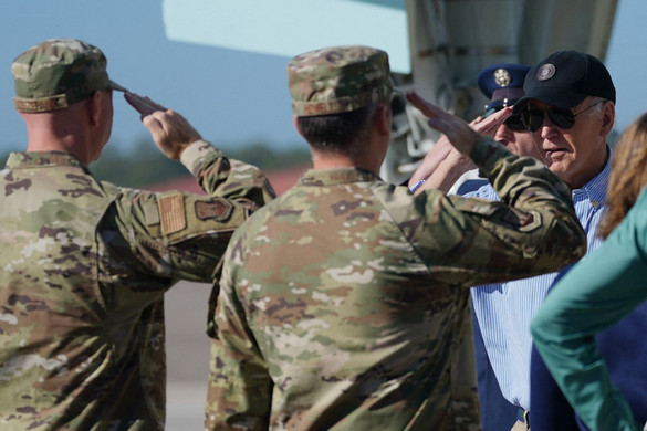 Joe Biden a hurrikán sújtotta Floridában