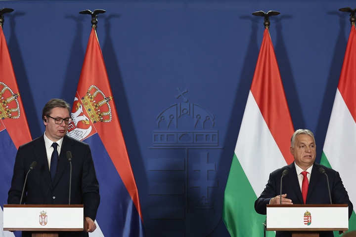 Fotó: MH/Balogh Dávid Az energiabiztonságról tárgyal Orbán Viktor Szerbiában