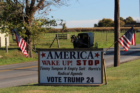 Trump melletti felvonulást tartottak az amishok