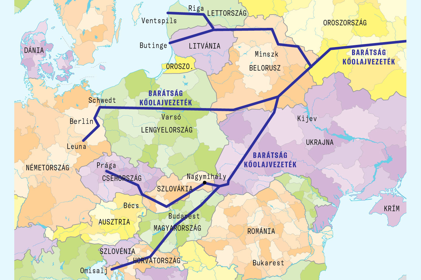 Újra leállt a Magyarországra irányuló kőolajszállítás Kép