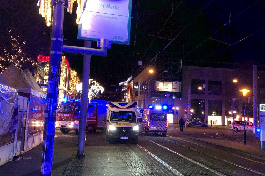Terrortámadás történt Magdeburgban, a karácsonyi vásáron. A tömegbe hajtott egy autó, ahol legkevesebb 11 ember életét vesztette és 8o fő megsebesült