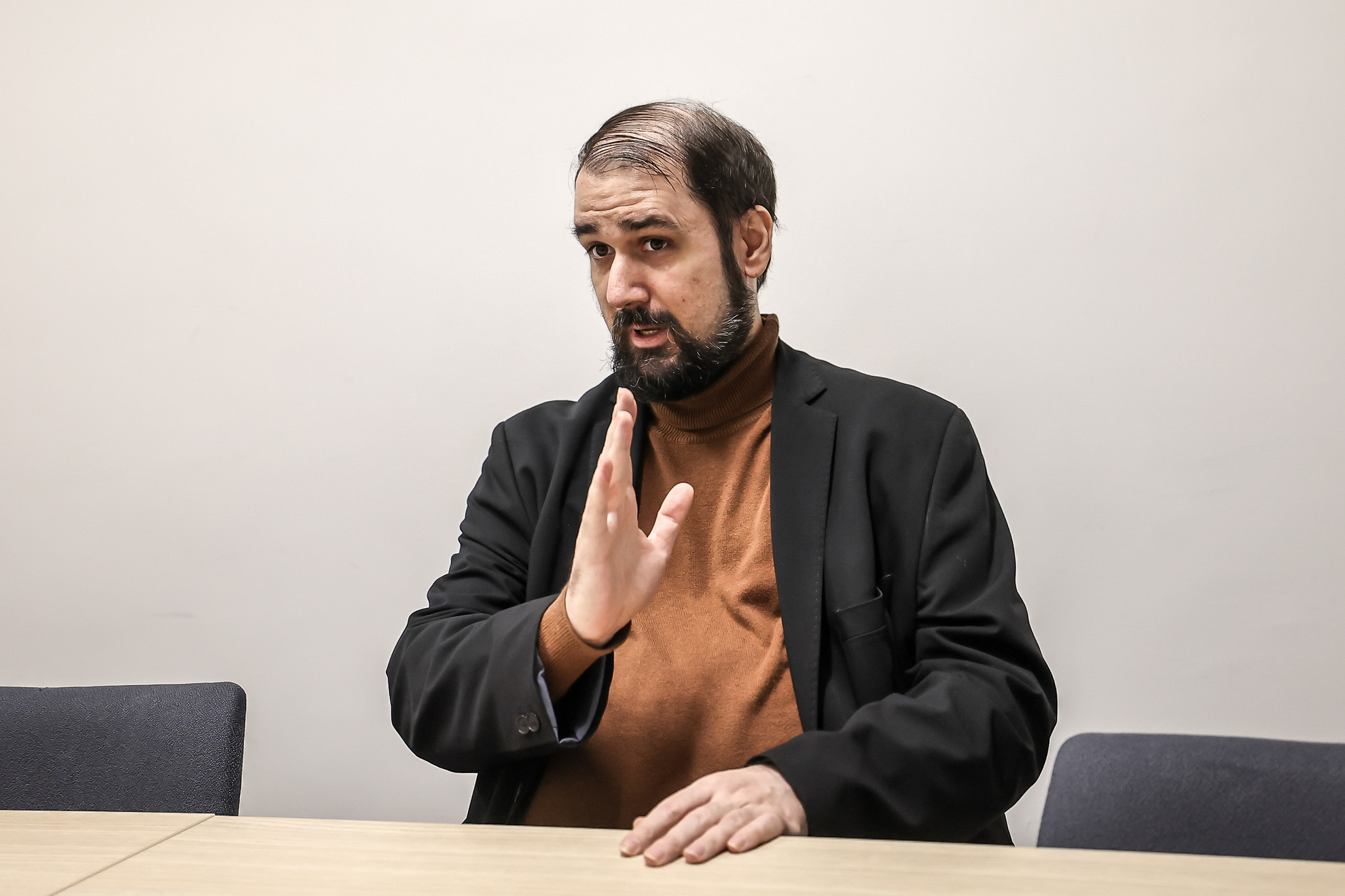 Fotó: Balogh Dávid/MH Kemény János, az NKE Eötvös József Kutatóközpont John Lukacs Intézetének tudományos munkatársa.
