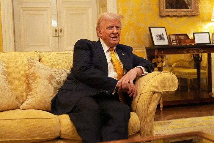 Fotó: AFP/Pool/Aaron Chown Az Európai Uniót terhelő vámokat helyezett kilátásba Donald Trump