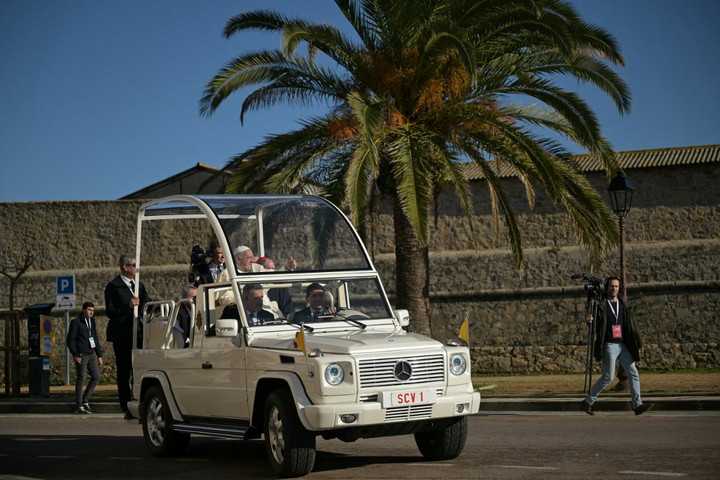 Fotó: AFP/Bertrand Guay Ferenc pápa vasárnap Korzikára érkezett