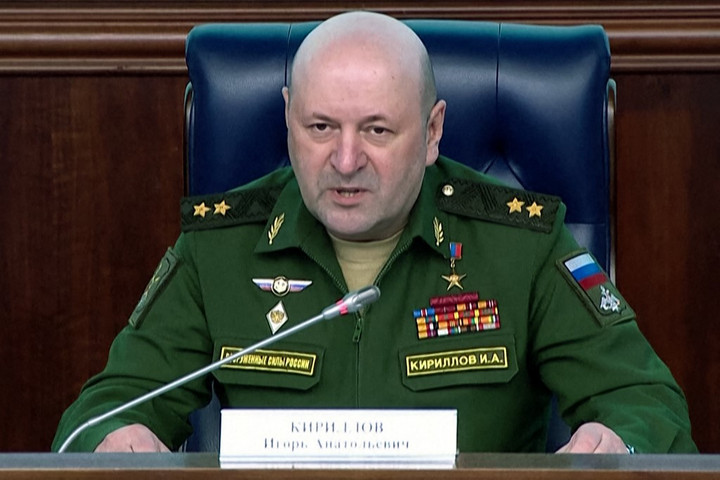 Fotó: AFP/Russian Defence Ministry/Handout Oroszország Hőse címmel tüntették ki a meggyilkolt Kirillovot
