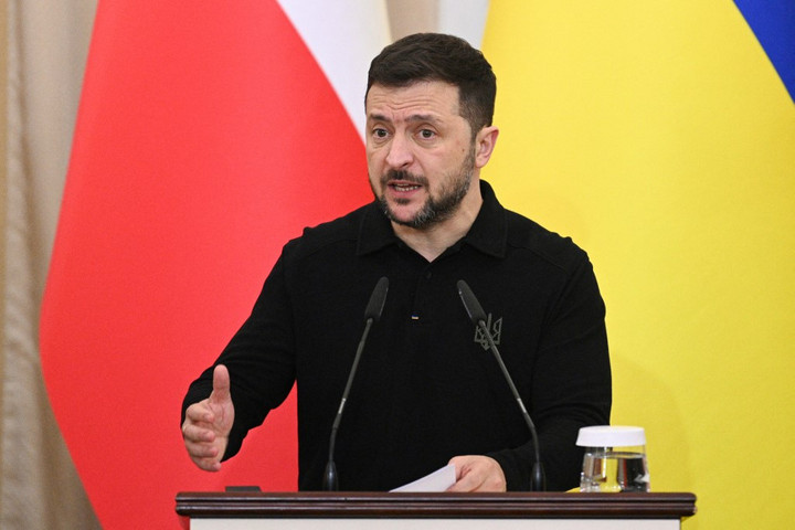 Fotó: AFP/Yuriy Dyachyshin Zelenszkij emlékeztette a Nyugatot egy ígéretére