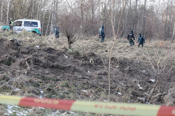 Fotó: AFP/Petras Malukas Nincs terrorszál a DHL gép lezuhanásában