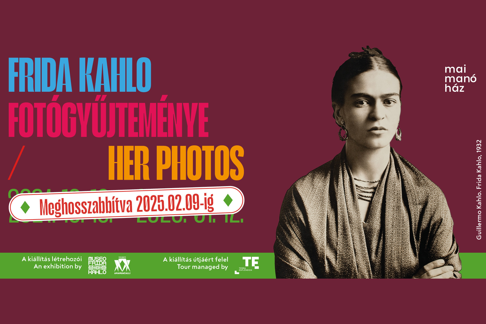 Február 9-ig látható a Frida Kahlo-fotókiállítás