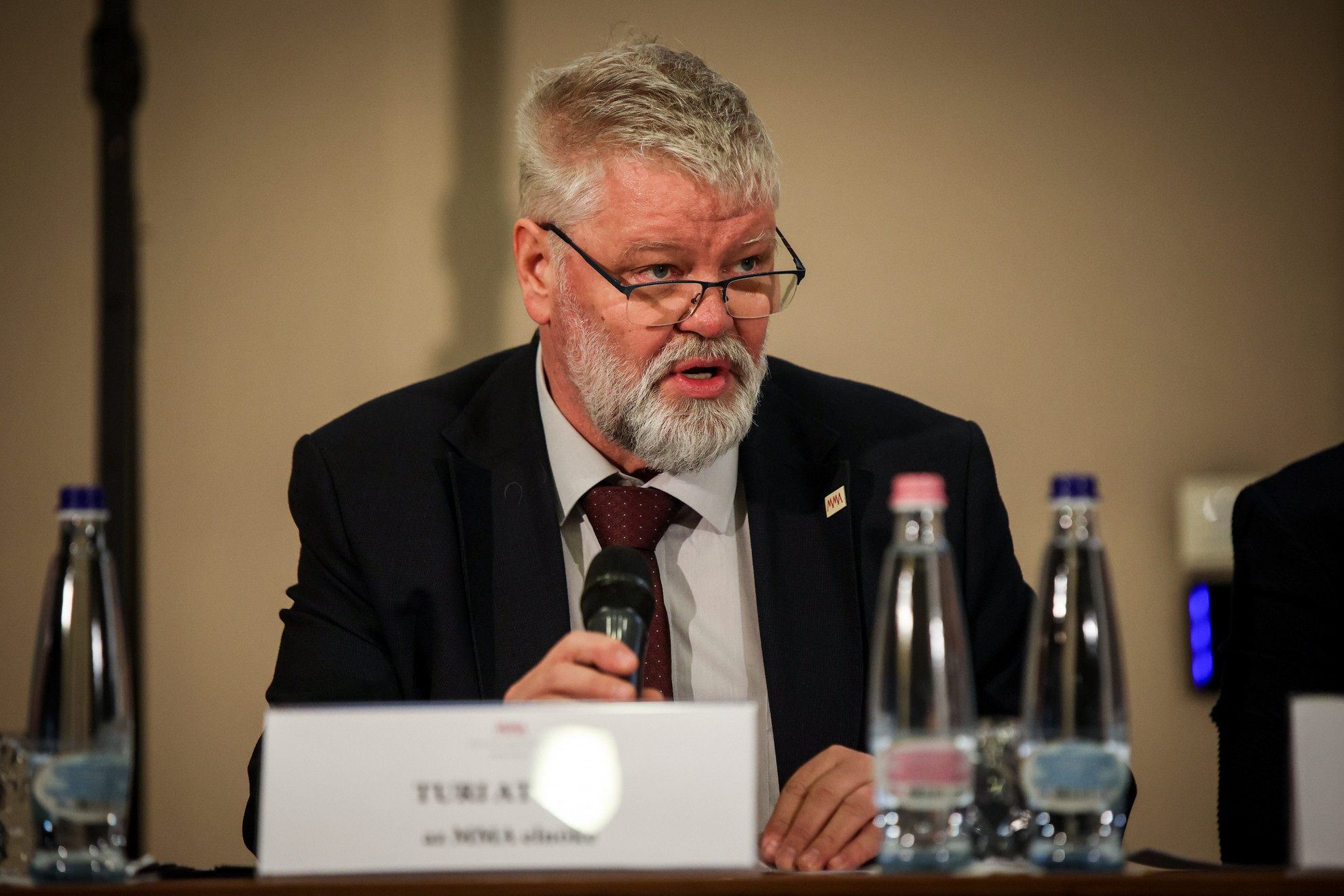 Fotó: MH/Török Péter Turi Attila, az MMA elnöke, a Magyar Művészeti Akadémia sajtótájékoztatóján 2025. január 21-én
