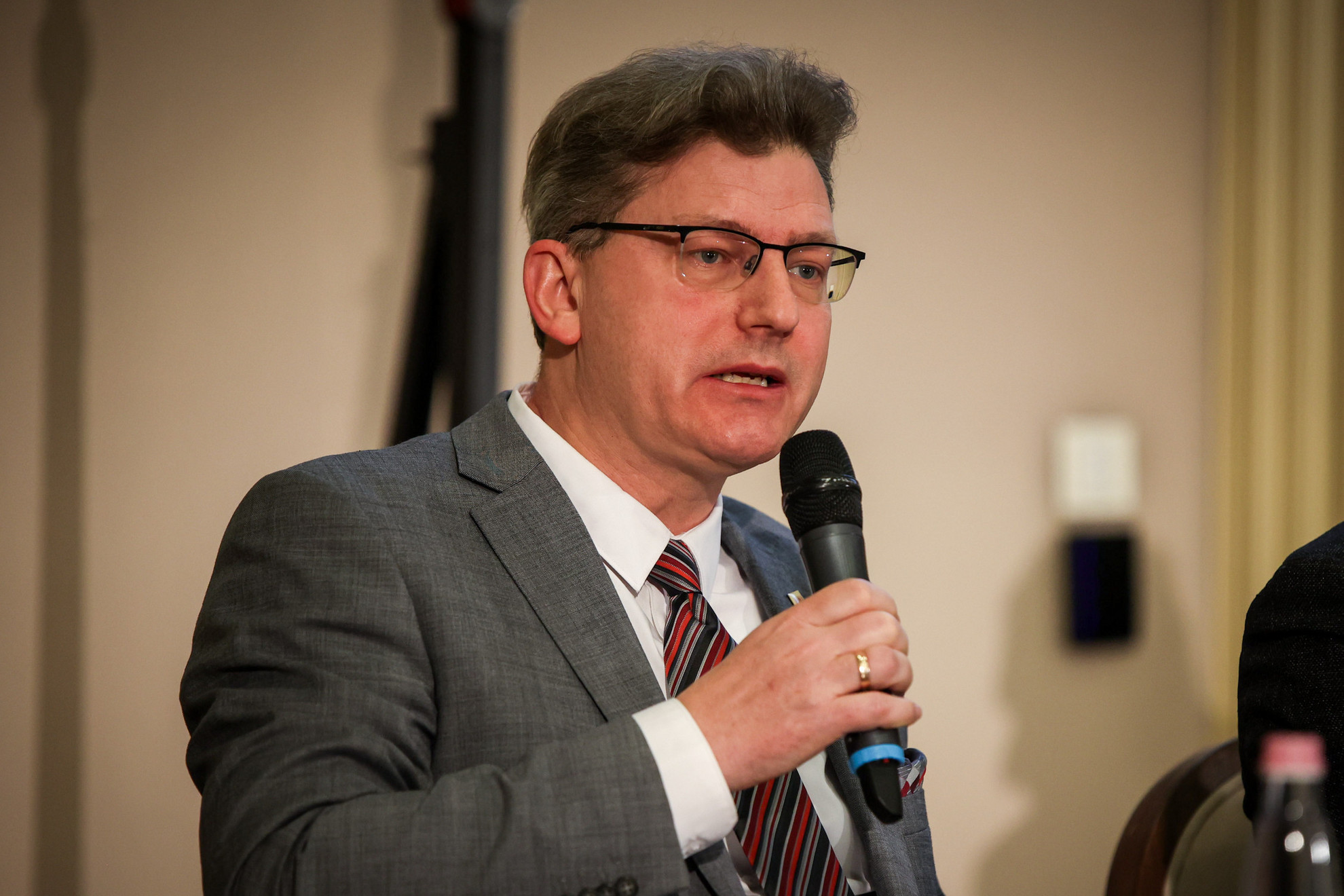 Fotó: MH/Török Péter Richly Gábor főtitkár, a Magyar Művészeti Akadémia sajtótájékoztatóján 2025. január 21-én