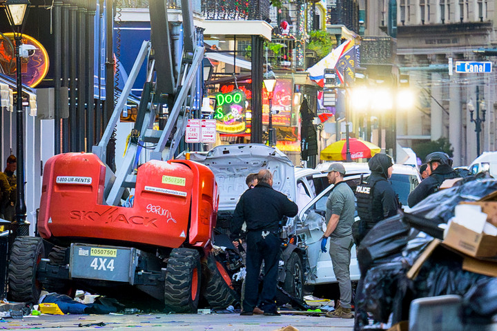 Fotó: AFP/Matthew Hinton Az FBI vizsgálja a New Orleans-i gázolásos tömeggyilkosságot