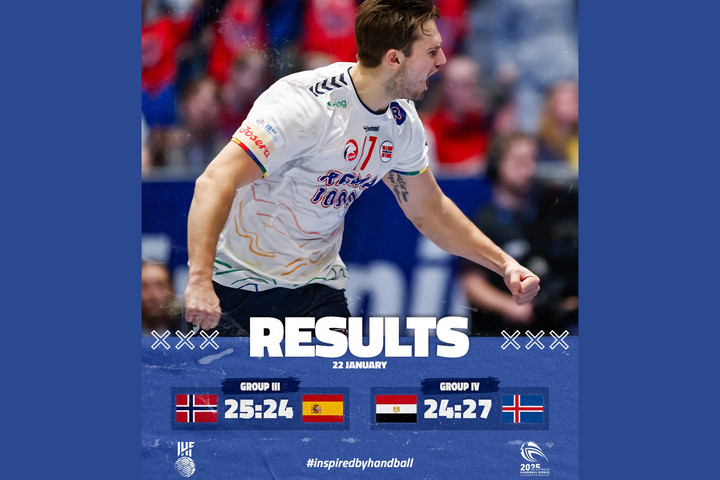 Fotó: Facebook/International Handball Federation Férfi kézi: Izland győzött a világbajnokság rangadóján