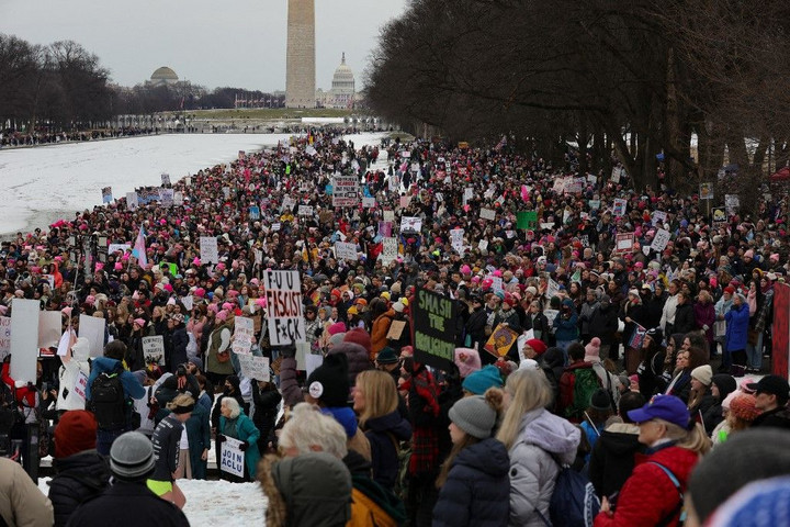 Fotó: AFP/NurPhoto/Bryan Dozier Ezrek tüntetnek Trump ellen