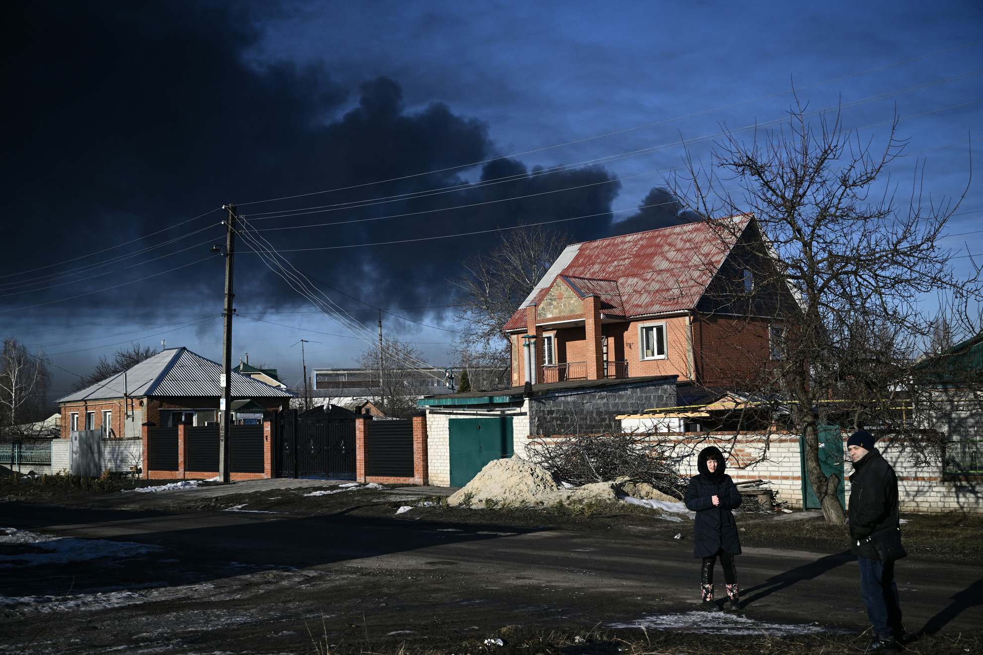 Fotó: AFP/Aris Messinis 2022. február 24-én Vlagyimir Putyin orosz elnök katonai hadműveletet jelentett be Ukrajna ellen, ezzel kezdetét vette a háború a két ország között. Nem sokkal ezután országszerte robbanások hallatszottak