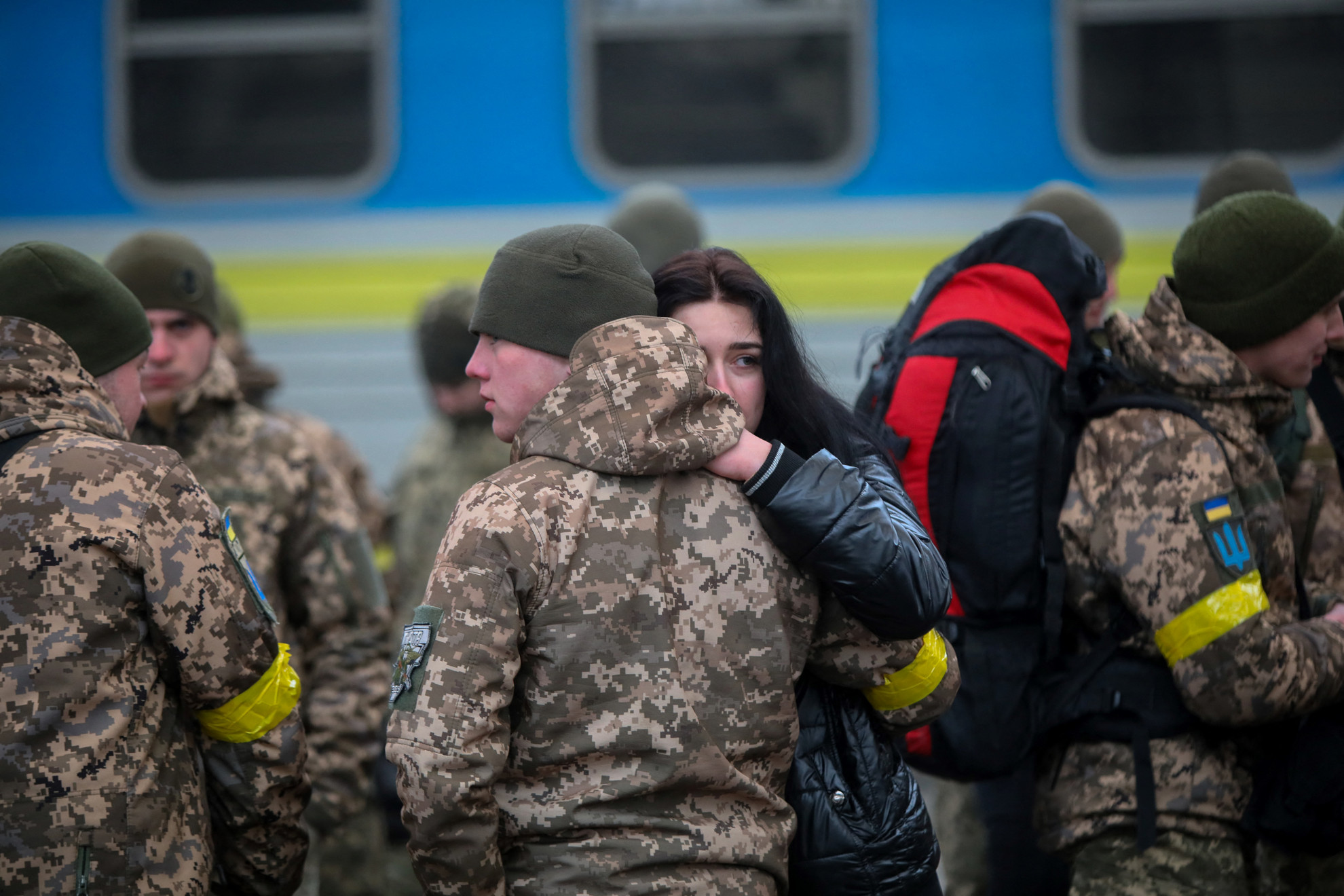 Fotó: AFP/Oleksii Filippov Nehéz a búcsú