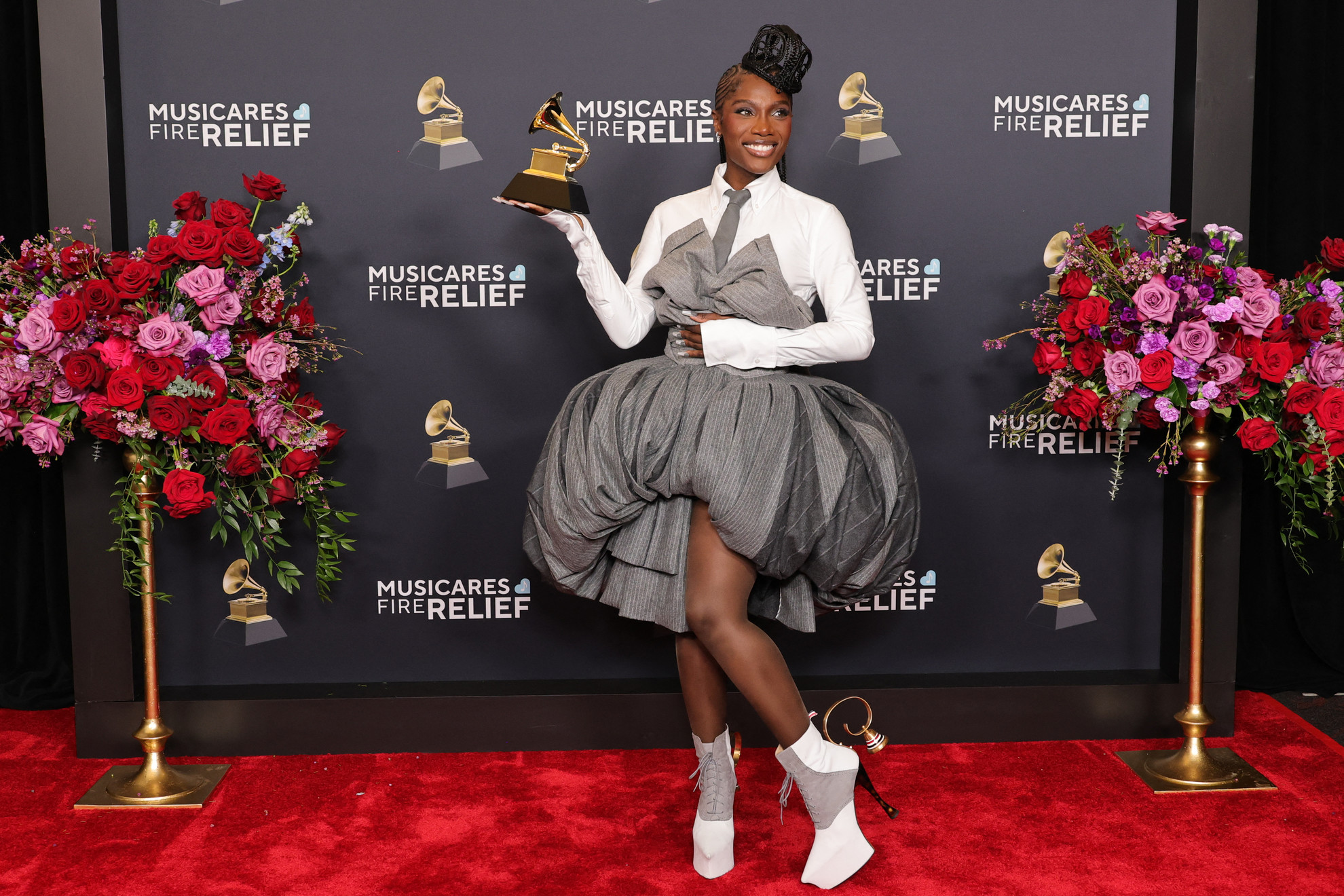 Fotó: Getty Images via AFP/Monica Schipper Doechii, amerikai rapper, énekes és dalszerző, a legjobb rap albumnak járó díjat nyerte el az Alligator Bites Never Heal című daláért